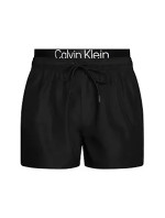 Pánske plavky Tkaný spodný diel bikín SHORT DOUBLE WAISTBAND KM0KM00947BEH - Calvin Klein