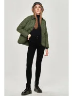 Tenká zelená dámská bunda s ozdobným prošíváním model 15834472 - Ann Gissy