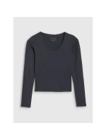 Dámské hladké tričko s dlouhým rukávem model 21436414 - 4F