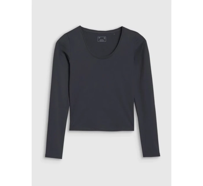 Dámské hladké tričko s dlouhým rukávem model 21436414 - 4F