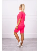 Súprava top+legíny ružová neónová Súprava top+legíny ružová neónová