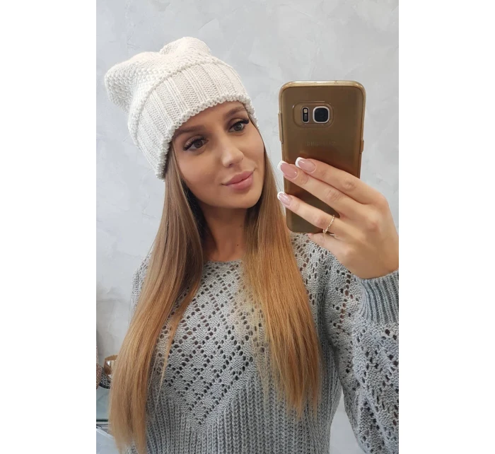 Dámská čepice  light ecru model 18751753 - K-Fashion