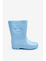 Dětské gumové holínky světle modré model 21628799 - Boto Dětské gumové holínky světle modré model 21628799 - Boto