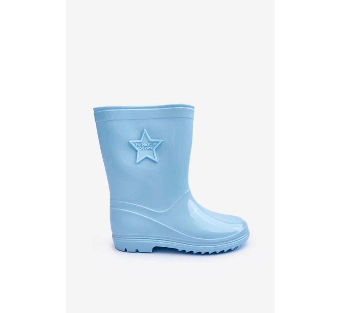 Dětské gumové holínky světle modré model 21628799 - Boto Dětské gumové holínky světle modré model 21628799 - Boto