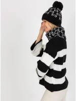 Dámska čiapka AT CZ CM 319 čierna a biela