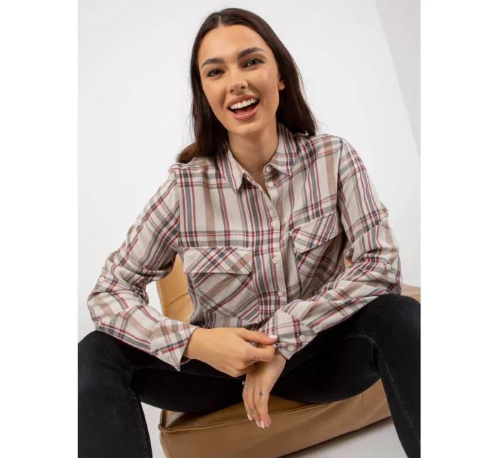 Blúzka D70039Z11082A svetlo béžová