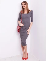 Šaty CZ SK 4196.00 tmavo šedá