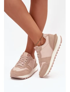 Dámske kožené tenisky Big Star HI-POLY SYSTEM - nude