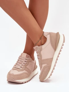 Dámske kožené tenisky Big Star HI-POLY SYSTEM - nude