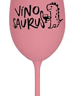 VÍNOSAURUS - ružový pohár na víno 350 ml