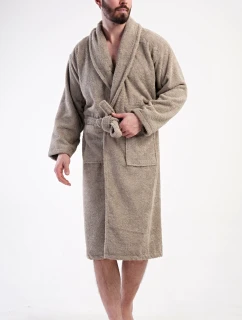 Pánský župan se šálovým límcem model 21820325 Béžová - Vienetta