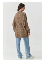 Sveter na gombíky model 217408 Makadamia