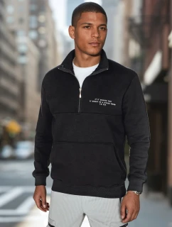 Pánská mikina s potiskem černá model 21985951 - Dstreet