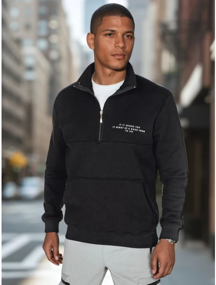 Pánská mikina s potiskem černá Dstreet model 21985951 - FashionStreet