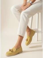 Dámské žluté semišové mokasíny Dstreet model 21996105 - FashionStreet