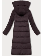 Zimná bunda Libland zo zmiešaných materiálov, hnedá (7820)