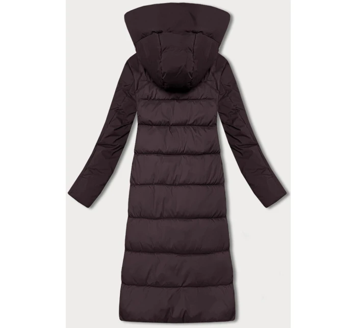 Zimná bunda Libland zo zmiešaných materiálov, hnedá (7820)