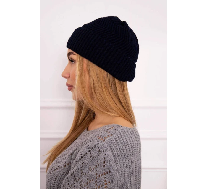Tenká čepice Oliwia model 18750347 tmavě modrá - K-Fashion