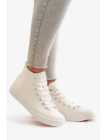 Dámske zateplené tenisky z eko kože White Big Star