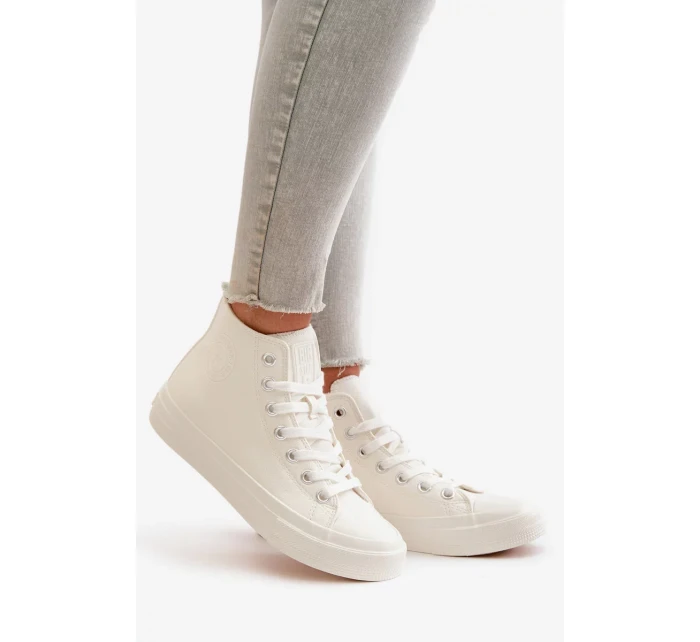 Dámske zateplené tenisky z eko kože White Big Star