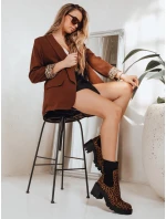 Dámské semišové boty brown Dstreet model 21994328 - FashionStreet
