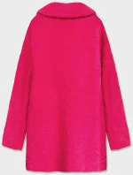 Krátký vlněný přehoz přes oblečení typu alpaka ve fuchsijové barvě model 18059149 - MADE IN ITALY Krátký vlněný přehoz přes oblečení typu alpaka ve fuchsijové barvě model 18059149 - MADE IN ITALY