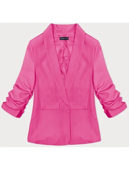 Tenká bunda s volánovými rukávmi ružová (22-356) Tenká bunda s volánovými rukávmi ružová (22-356)