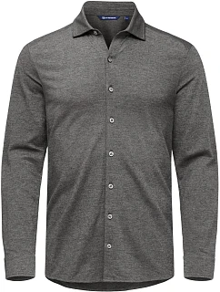 Cutter & Buck Advantage Shirt Men – Piqué košeľa s dlhým rukávom 68.2410 antracitová melírovaná