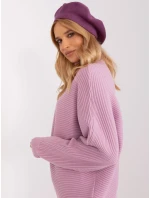 Czapka AT CZ model 18949111 fioletowy - FPrice Czapka AT CZ model 18949111 fioletowy - FPrice