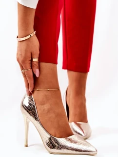 Podpatky s hadím vzorem Zlate Tissoria