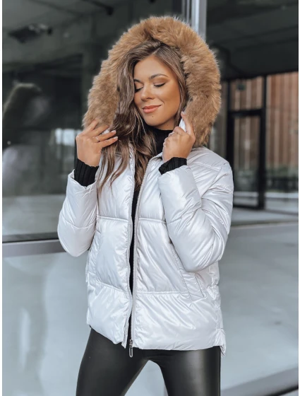 Dámská prošívaná zimní bunda šedá Dstreet model 21971471 - FashionStreet