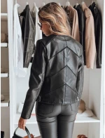 Dámska kožená bunda CHICLEATHER black FashionStreet TY4969
