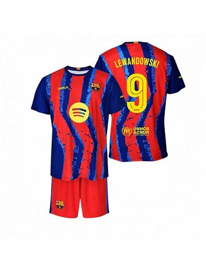 FC Barcelona Robert Lewandowski junior set dres šortky 2025/26 BC59EL kids FC Barcelona Robert Lewandowski junior set dres šortky 2025/26 BC59EL kids