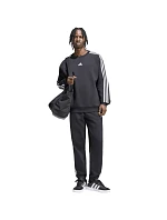 Pánské kalhoty adidas Essentials 3-Stripes Fleece Tapered Cuffed, černé, KY6526 Pánské kalhoty adidas Essentials 3-Stripes Fleece Tapered Cuffed, černé, KY6526