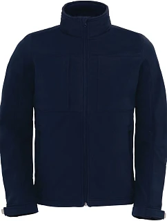 B&C Hooded Softshell /men Pánská 3-vrstvá softshellová bunda s kapucí model 22482921 navy