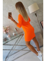 Šaty Klasická oranžová neónová