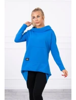 Mikina s kapucňou s dlhým chrbtom nevädza