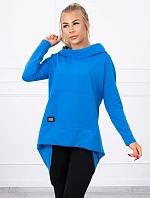 Mikina s kapucňou s dlhým chrbtom nevädza