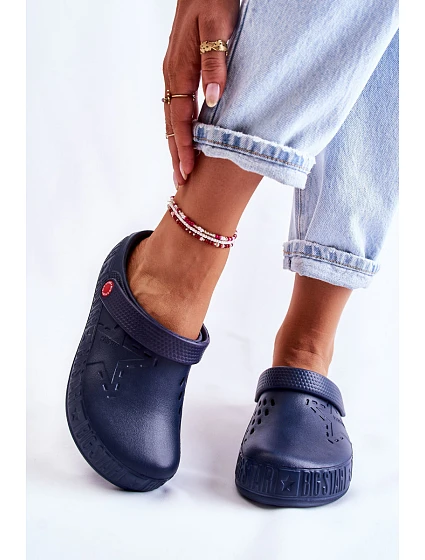 Dámské světlé pantofle Big Star model 21593810 námořnická modrá - Big Star Shoes