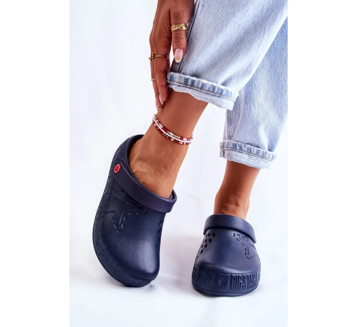 Dámské světlé pantofle Big Star model 21593810 námořnická modrá - Big Star Shoes