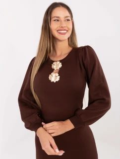 PM SK šaty YIS1063.17 hnedé