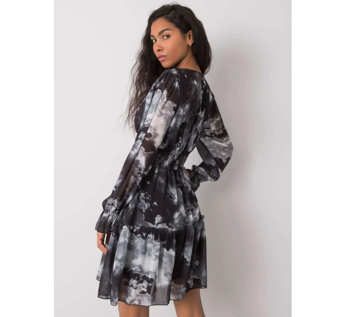 Šaty TW SK BI 1029.76 sivé čierne Šaty TW SK BI 1029.76 sivé čierne