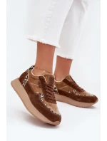 Dámske semišové tenisky Big Star HI-POLY SYSTEM - hnedý panter Dámske semišové tenisky Big Star HI-POLY SYSTEM - hnedý panter