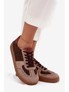 Dámske semišové barefoot tenisky Zazoo - hnedé