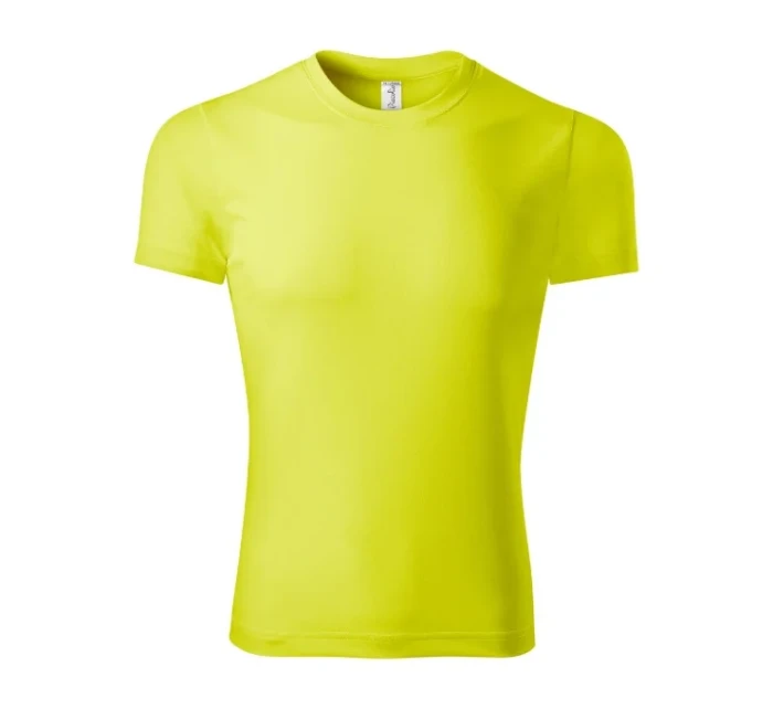 Pixel unisex neónovo žlté tričko