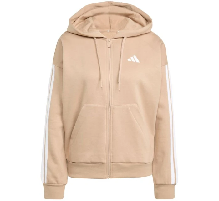Mikina adidas Essentials s 3 prúžkami a celoprepínacím fleecovým šiltom W JX7706 Mikina adidas Essentials s 3 prúžkami a celoprepínacím fleecovým šiltom W JX7706
