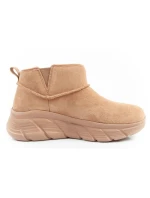 Skechers dámské zimní kotníkové boty zateplené kožené hnědé dámské