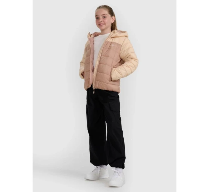 Dievčenská bunda z páperia so syntetickou výplňou 4F 4FJRAW25TDJAF0771-83S Dievčenská bunda z páperia so syntetickou výplňou 4F 4FJRAW25TDJAF0771-83S