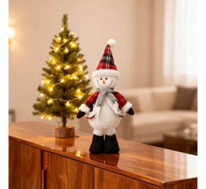 DEKORATÍVNY SNEHULIAK 50CM ČERVENÝ