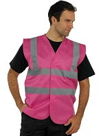 Bezpečnostná vesta Yoko HVW 100 Hi-Vis 79.W100, žltá, vysoká viditeľnosť